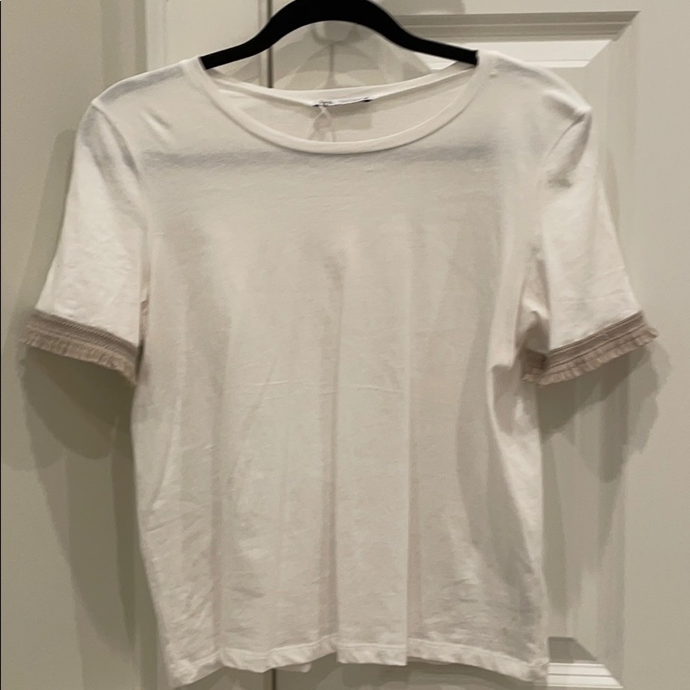 Zara formal white T